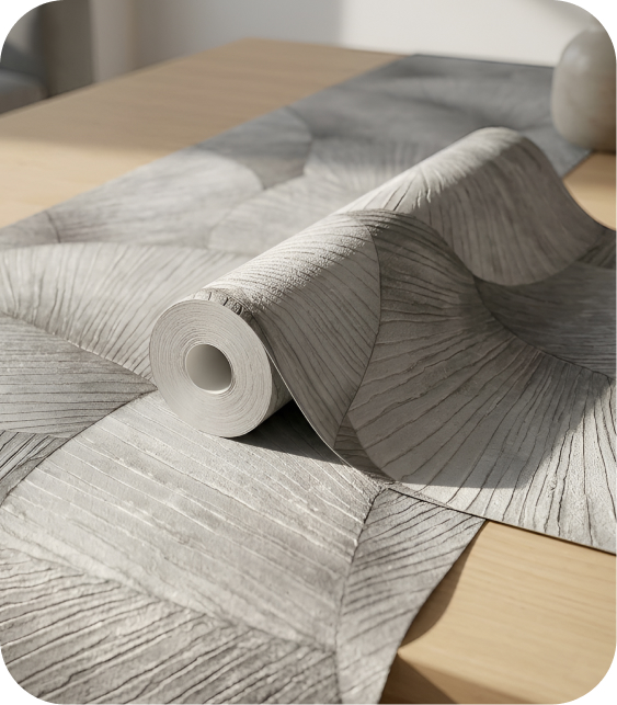Look the detail of roll wallpper
